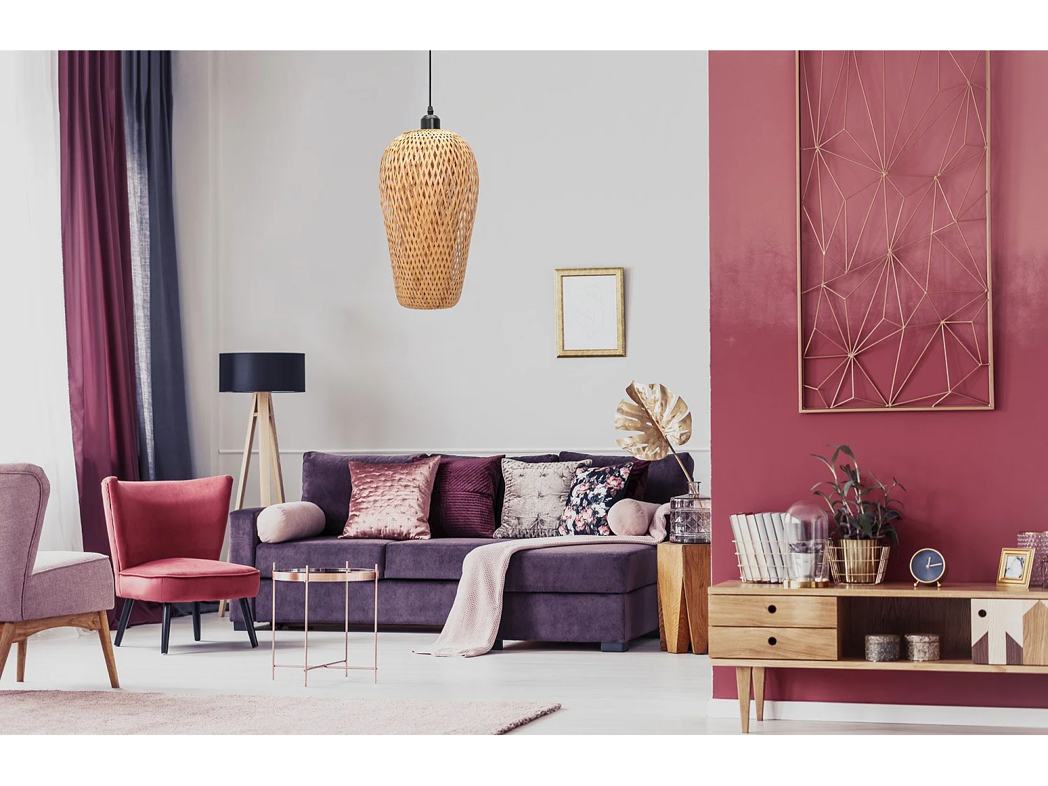 Lampe Suspendue Toolight App986-1Cp Brown