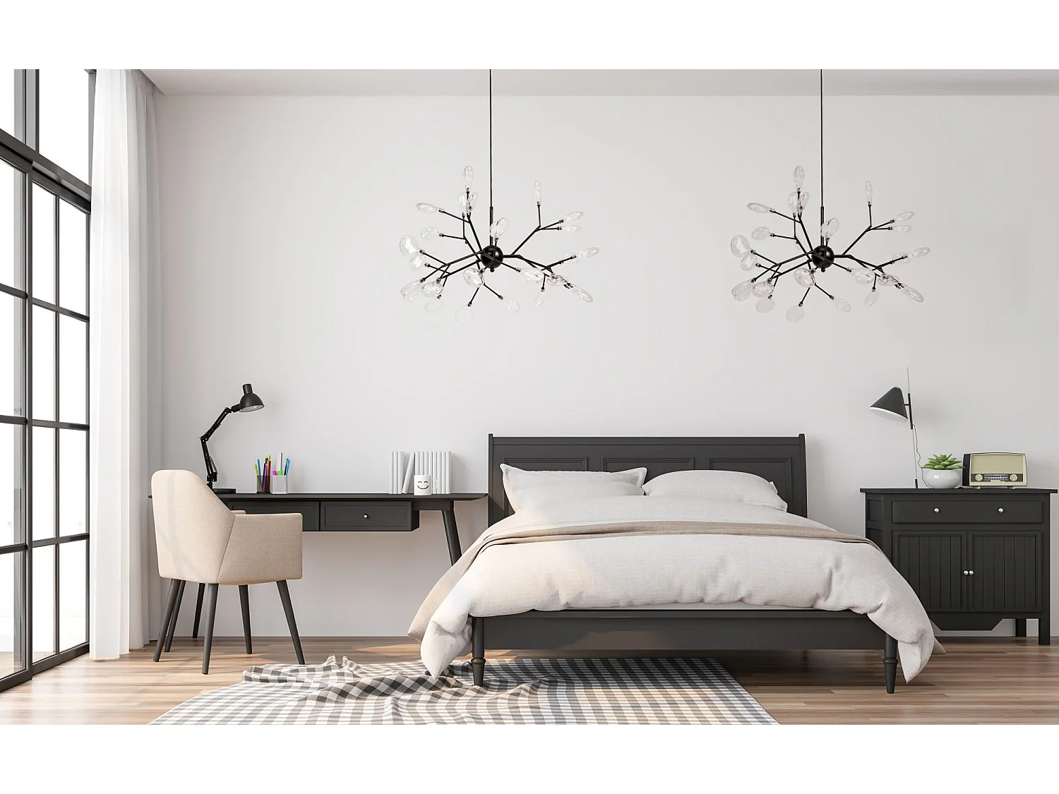 Lampe Suspendue Toolight App590-Cp Black