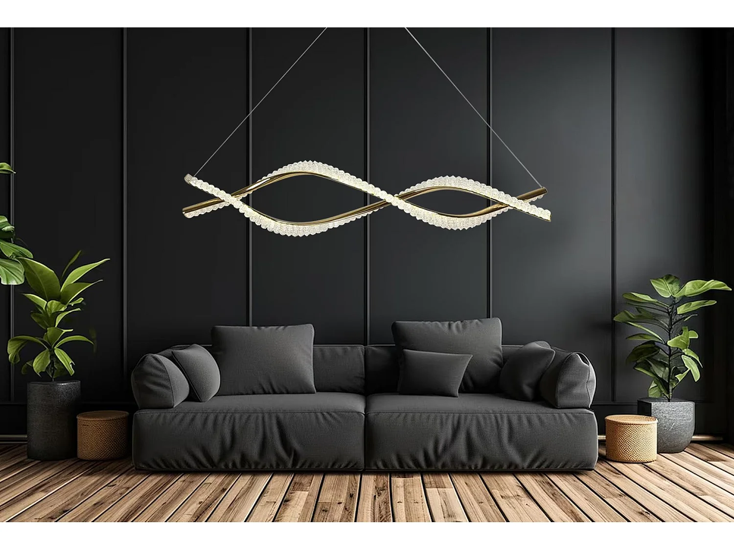 Lampe Suspendue Toolight Led G033-Cp Gold