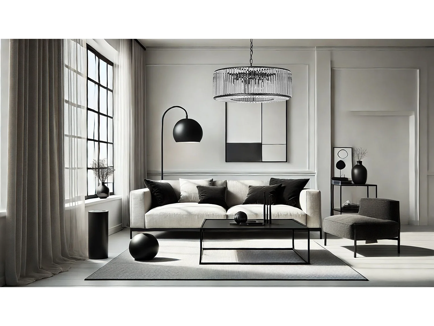 Lampe Suspendue Toolight App1651-6Cp 50Cm Black