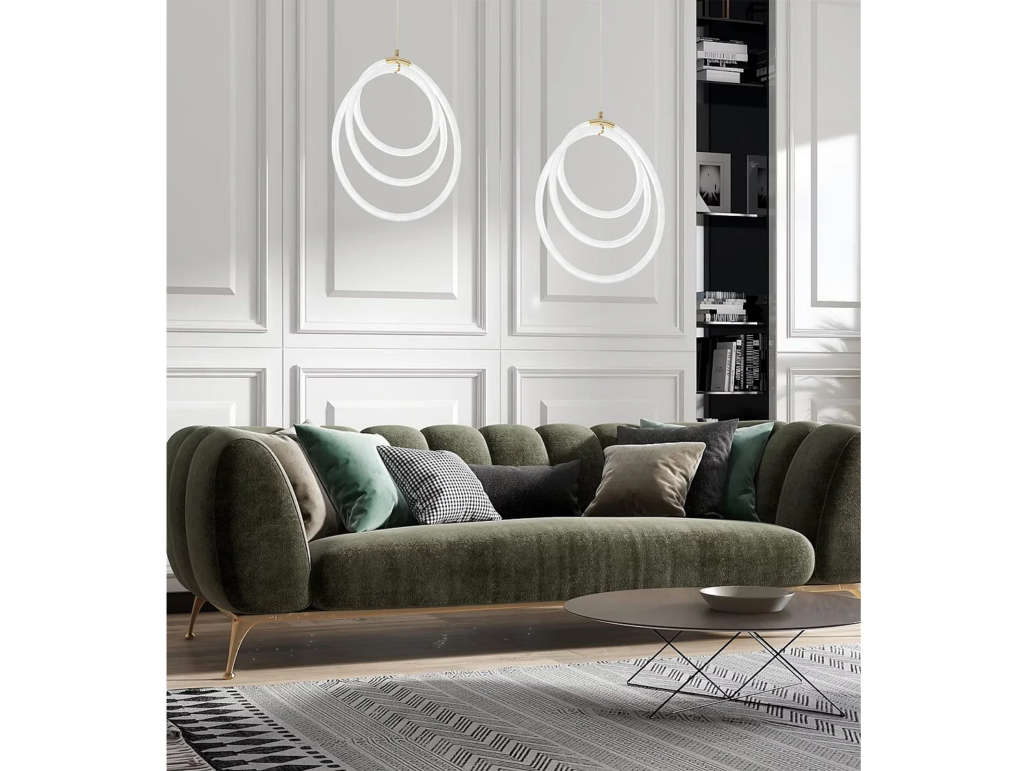 Candeeiro Suspenso Toolight Led G016-Cp Gold