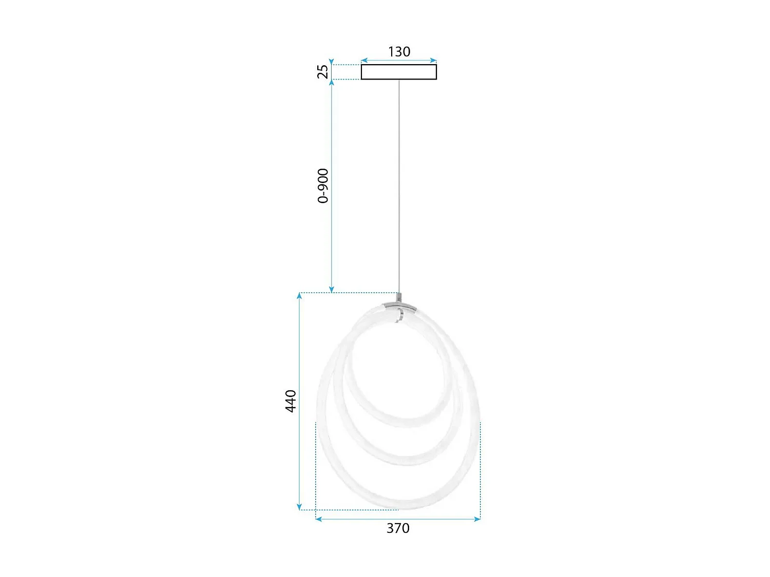 Lampe Suspendue Toolight Led G016-Cp Gold