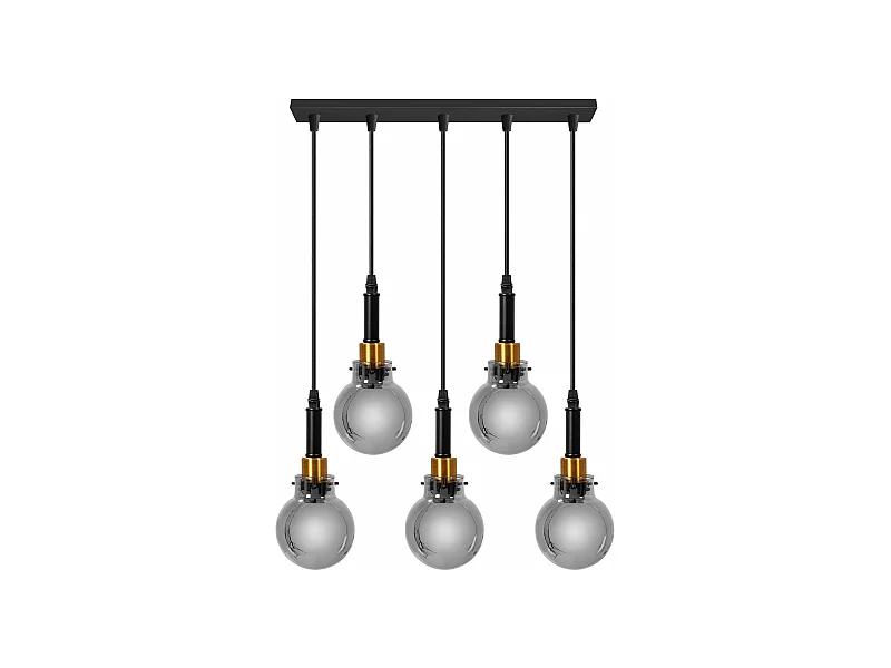 Lampada Toolight App1126-5Cp Black Gold