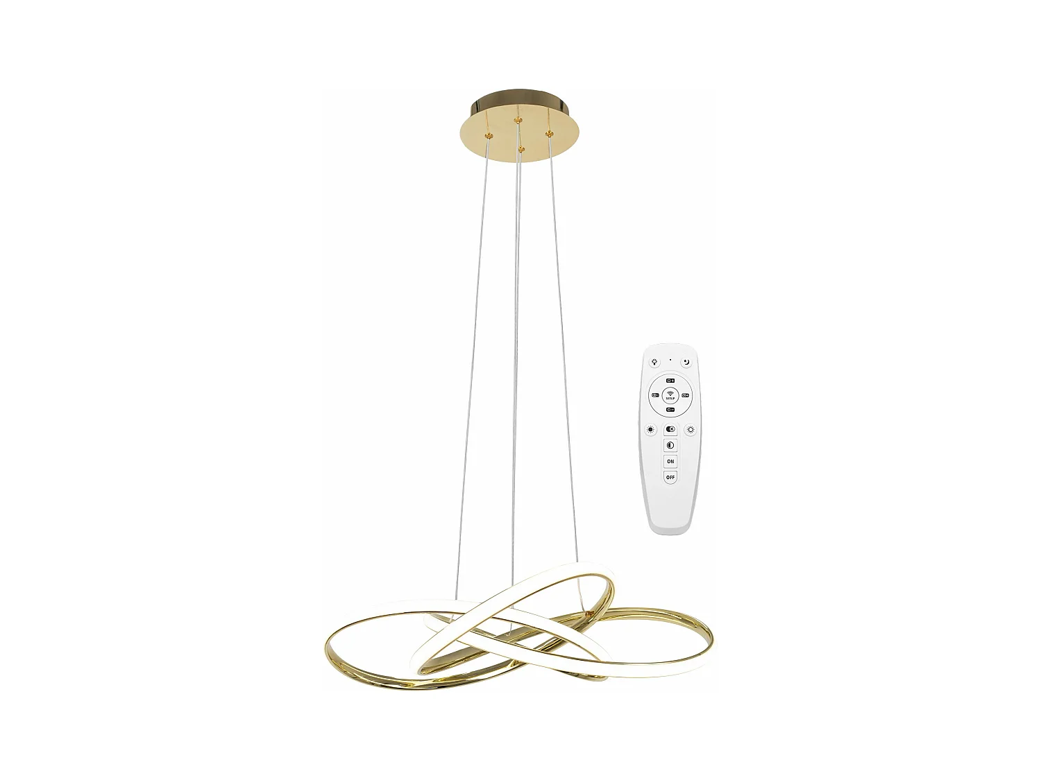 Lampe Suspendue Toolight Led App815-Cp Node Gold