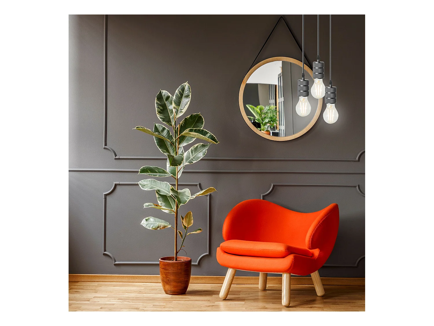 Lampe Suspendue Toolight App342-1Cp Black