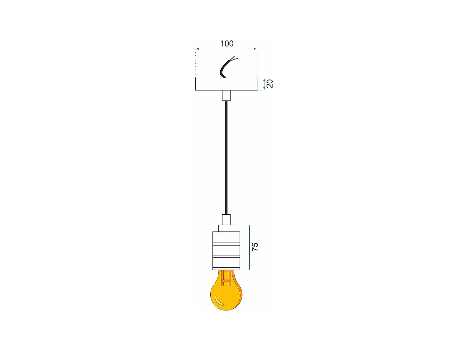 Lampe Suspendue Toolight App342-1Cp Black