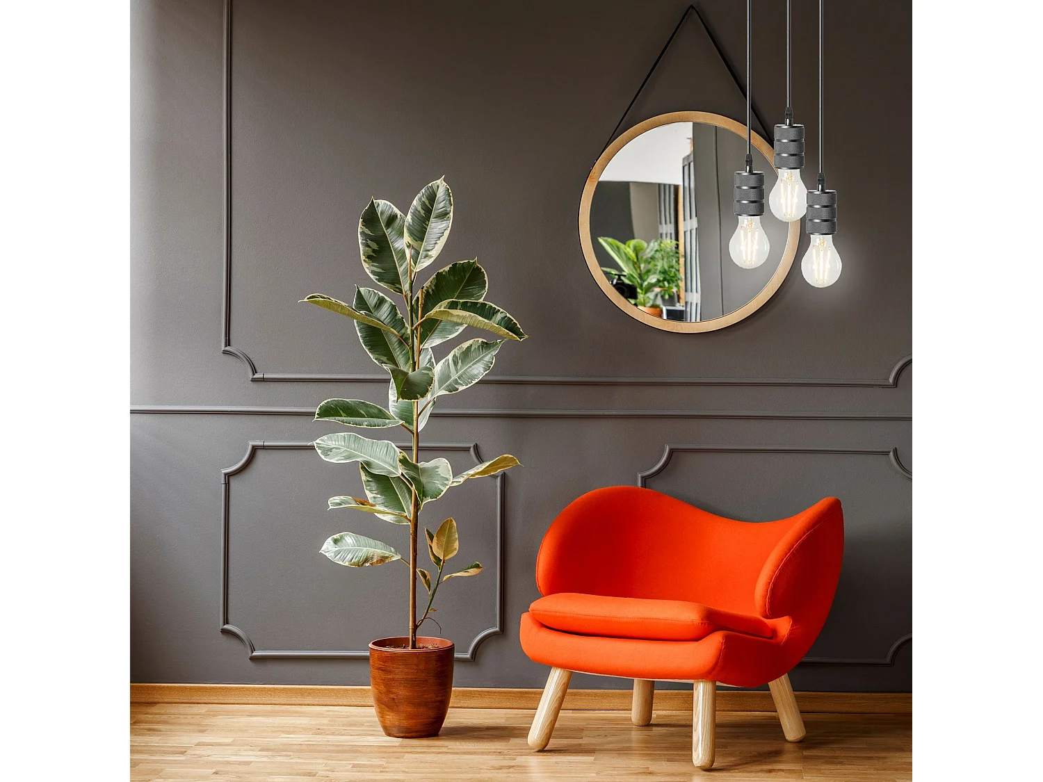 Lampe Suspendue Toolight App342-1Cp Black