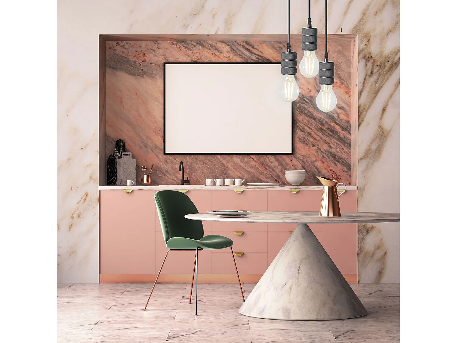 Lampe Suspendue Toolight App342-1Cp Black