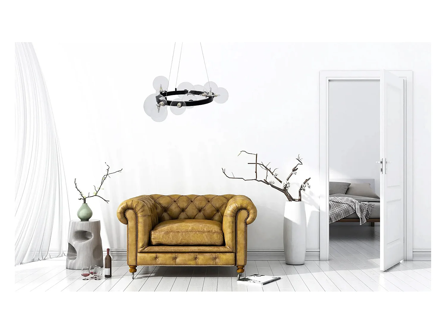 Lampe Suspendue Toolight App1159-10Cp Black