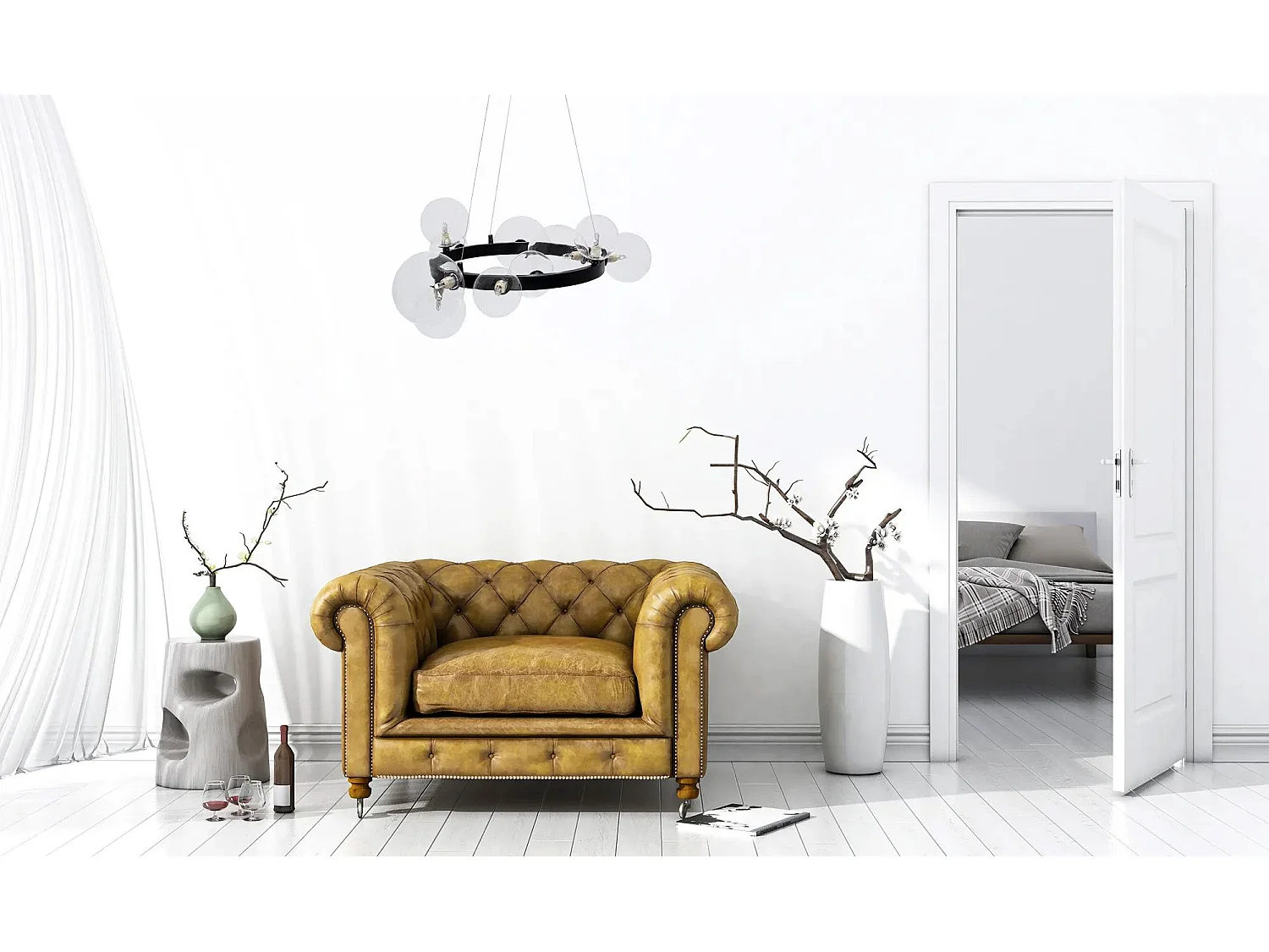 Lámpara Toolight App1159-10Cp Black