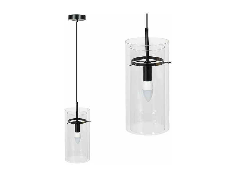Candeeiro Suspenso Toolight App1211-1Cp Black