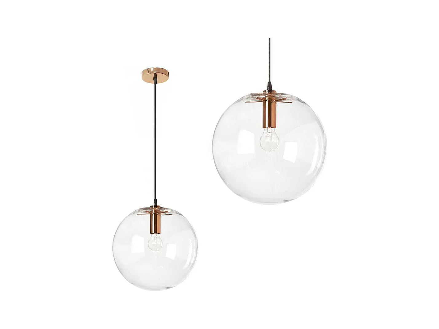 Lampe Suspendue Toolight App040-1Cp Lassi 25Cm Rose Gold