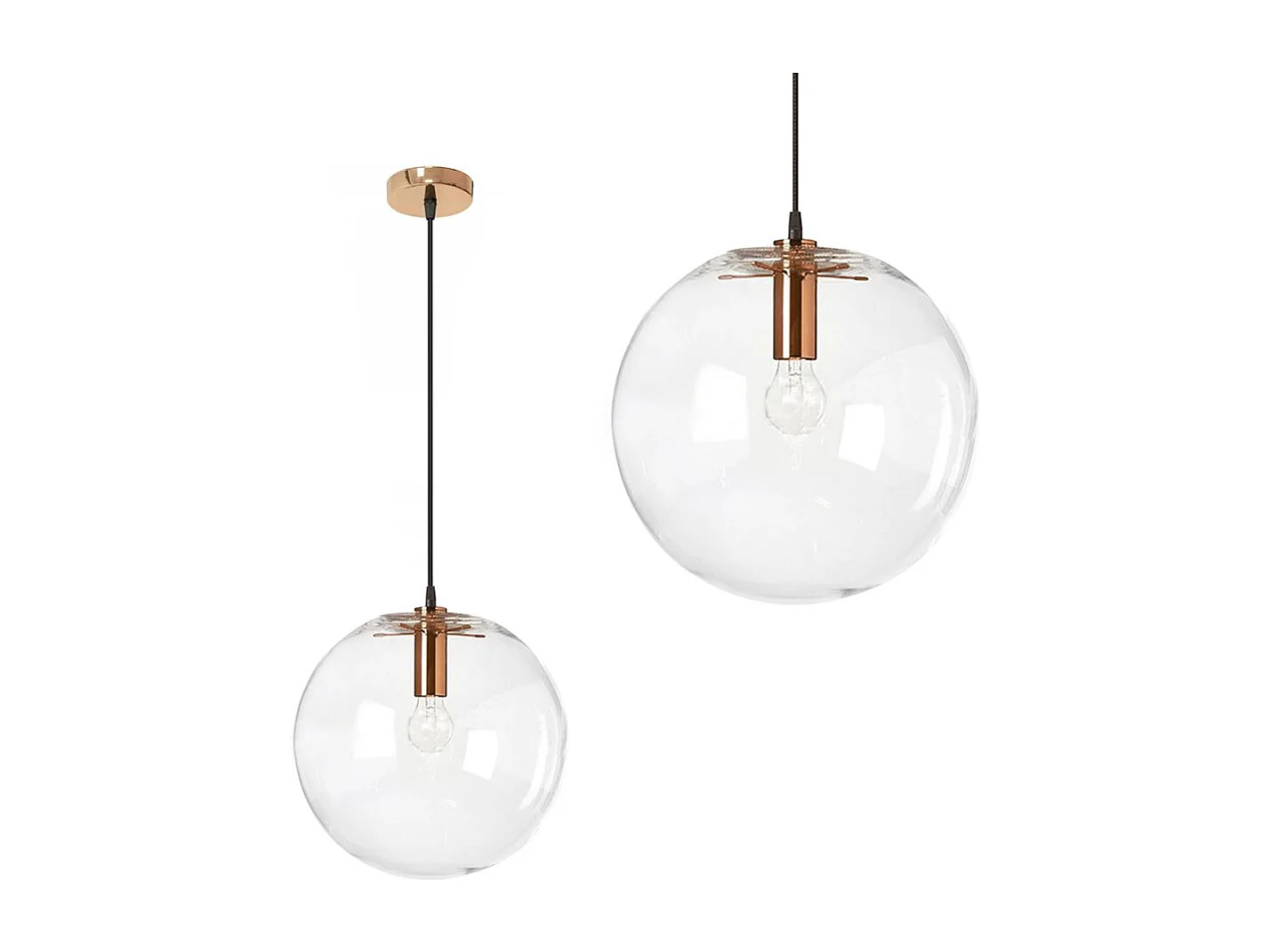 Lampada Toolight App040-1Cp Lassi 25Cm Rose Gold