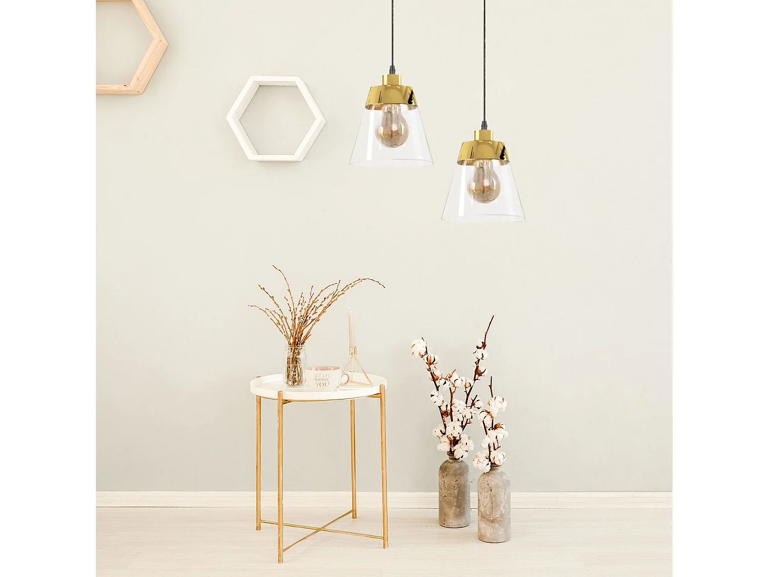 Lampe Suspendue Toolight App895-1Cp Gold