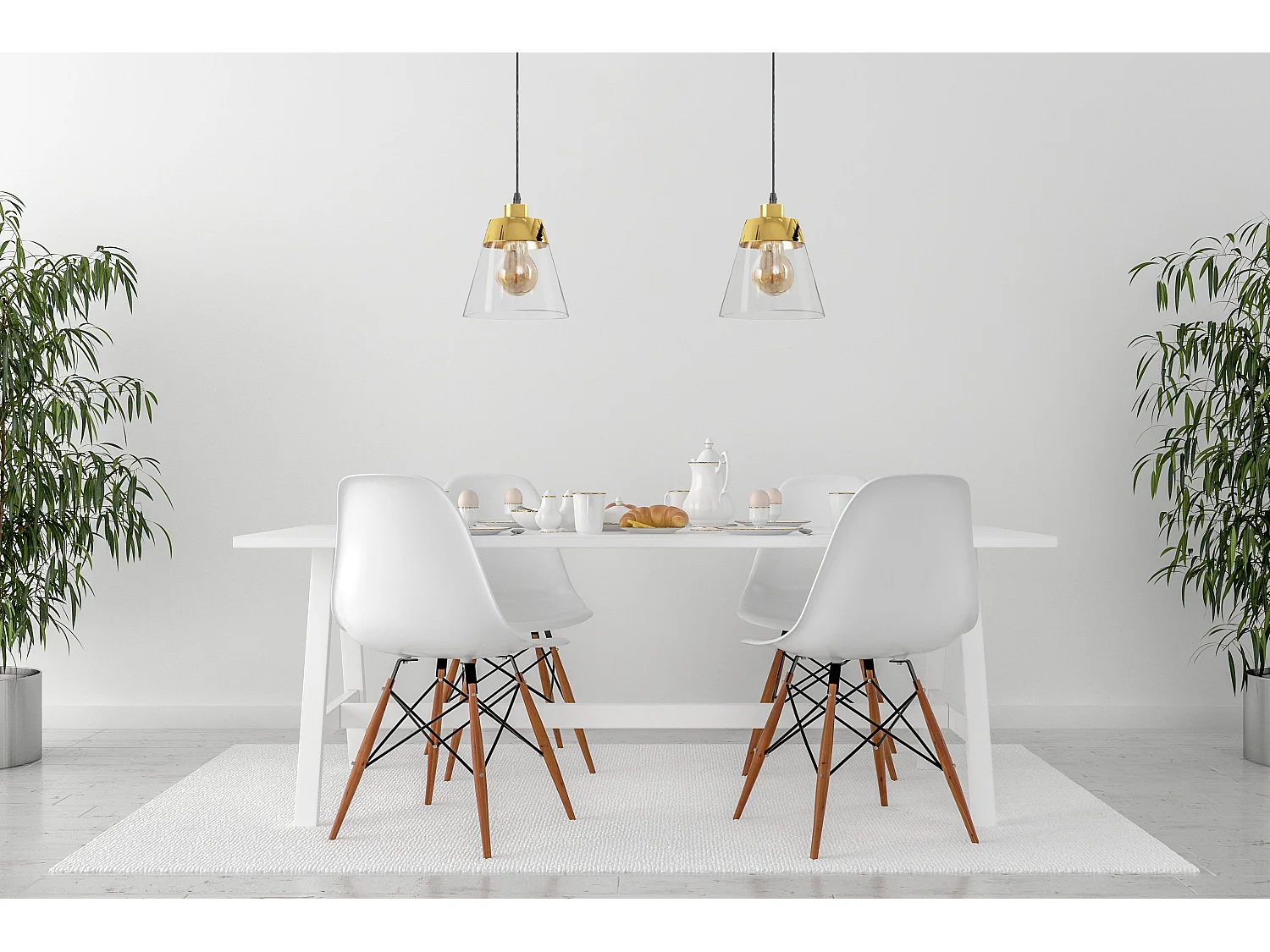 Lampe Suspendue Toolight App895-1Cp Gold