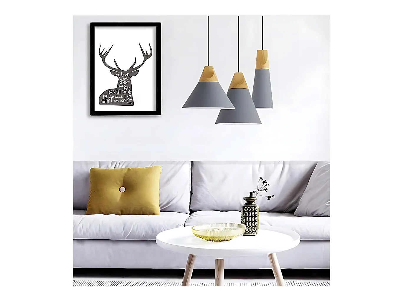 Lampe Suspendue Toolight App058-1Cp Scandi B White