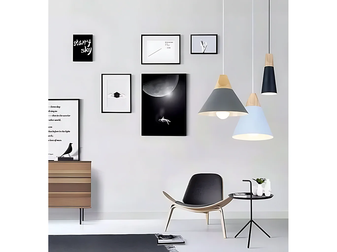 Lámpara Toolight App058-1Cp Scandi B White