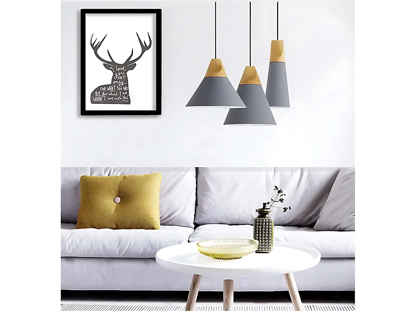 Lámpara Toolight App058-1Cp Scandi B White