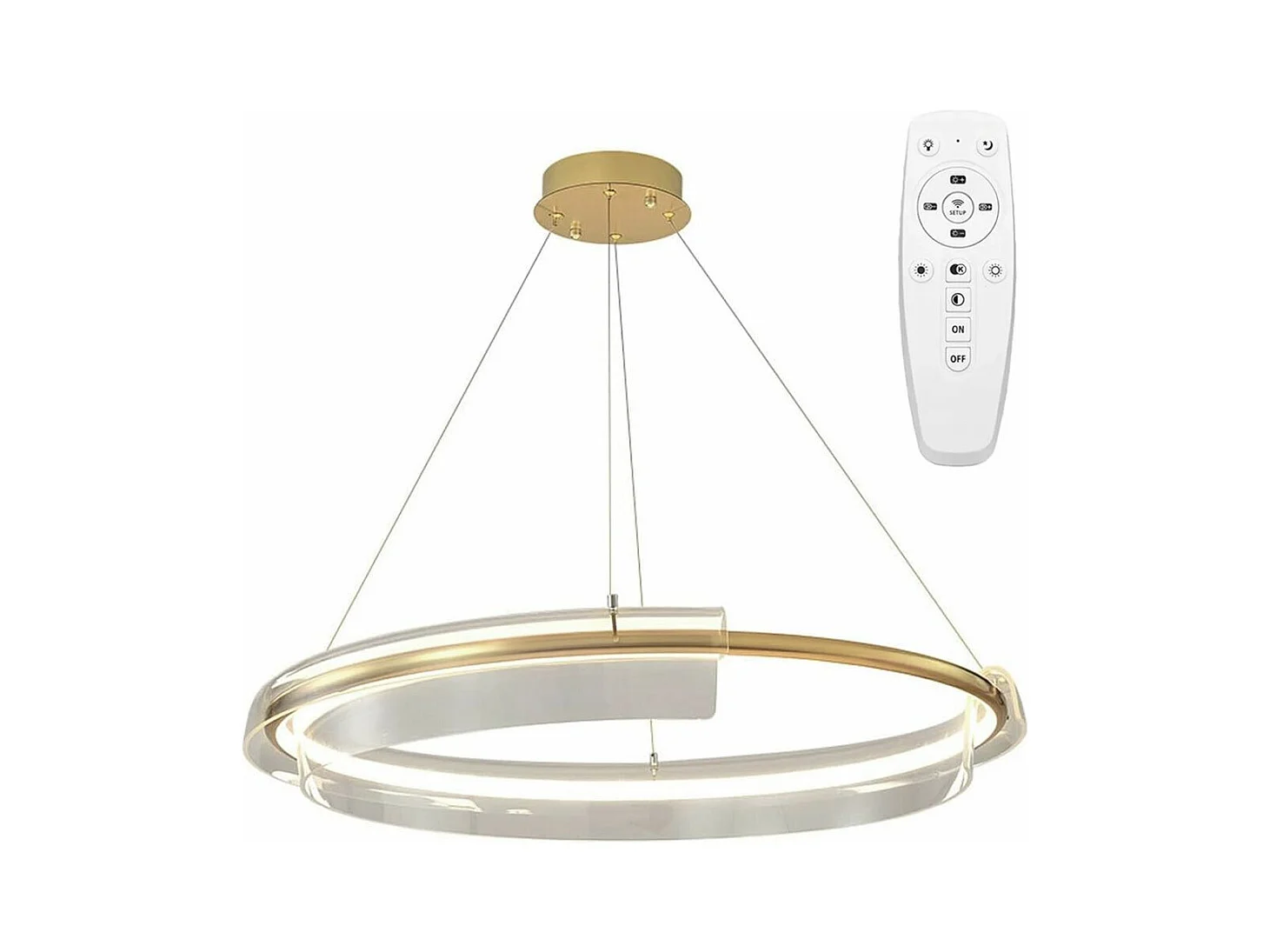 Lampe Suspendue Toolight Led App1672-Cp Brush Gold