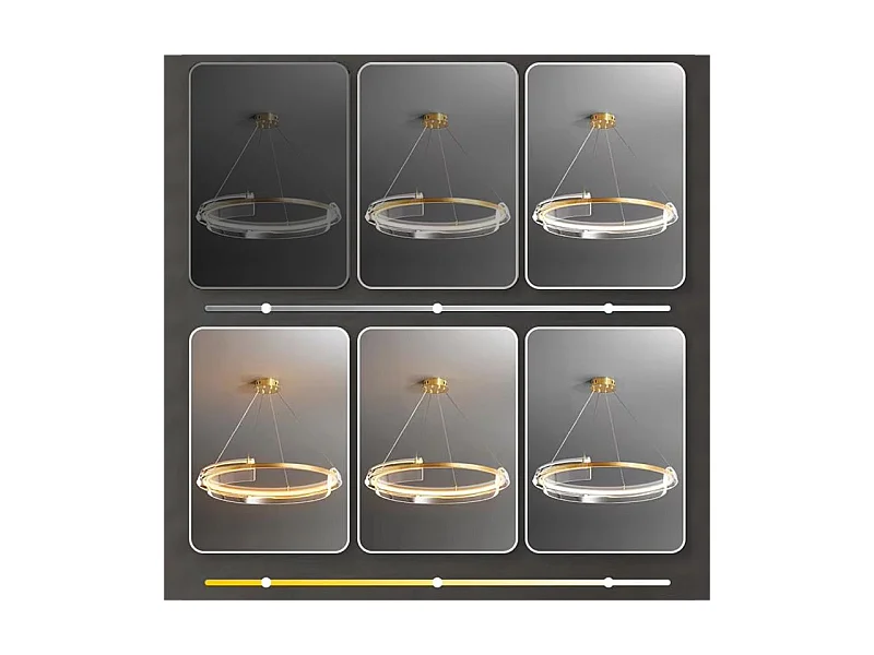 Hanglamp Toolight Led App1672-Cp Brush Gold