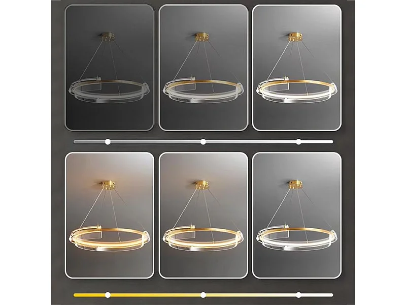 Candeeiro Suspenso Toolight Led App1672-Cp Brush Gold