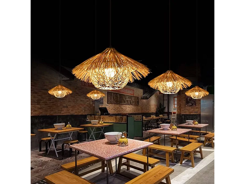 Lampe Suspendue Toolight App1636-1Cp Boho Beige