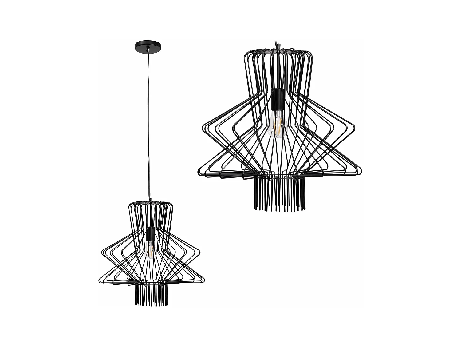 Lampe Suspendue Toolight App1458-1Cp Black