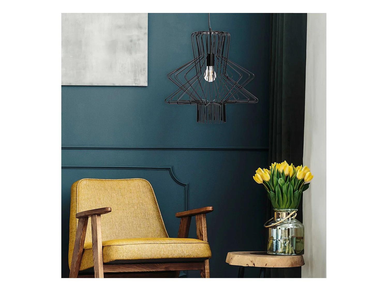 Lampe Suspendue Toolight App1458-1Cp Black