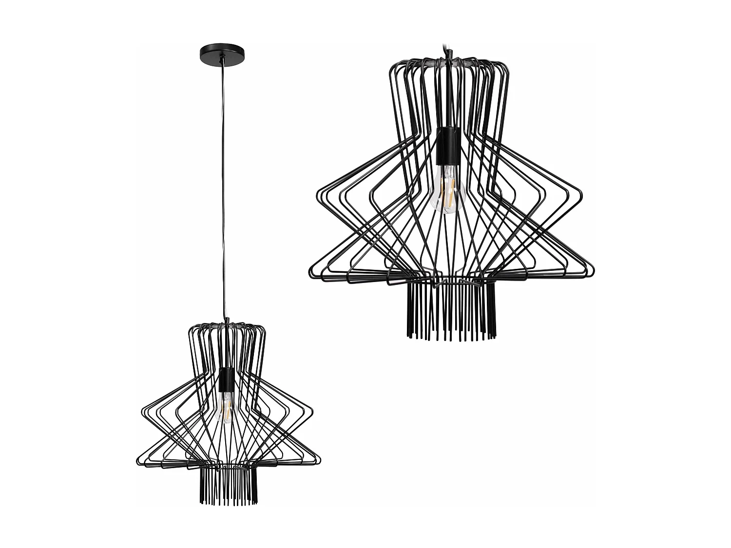 Lampe Suspendue Toolight App1458-1Cp Black