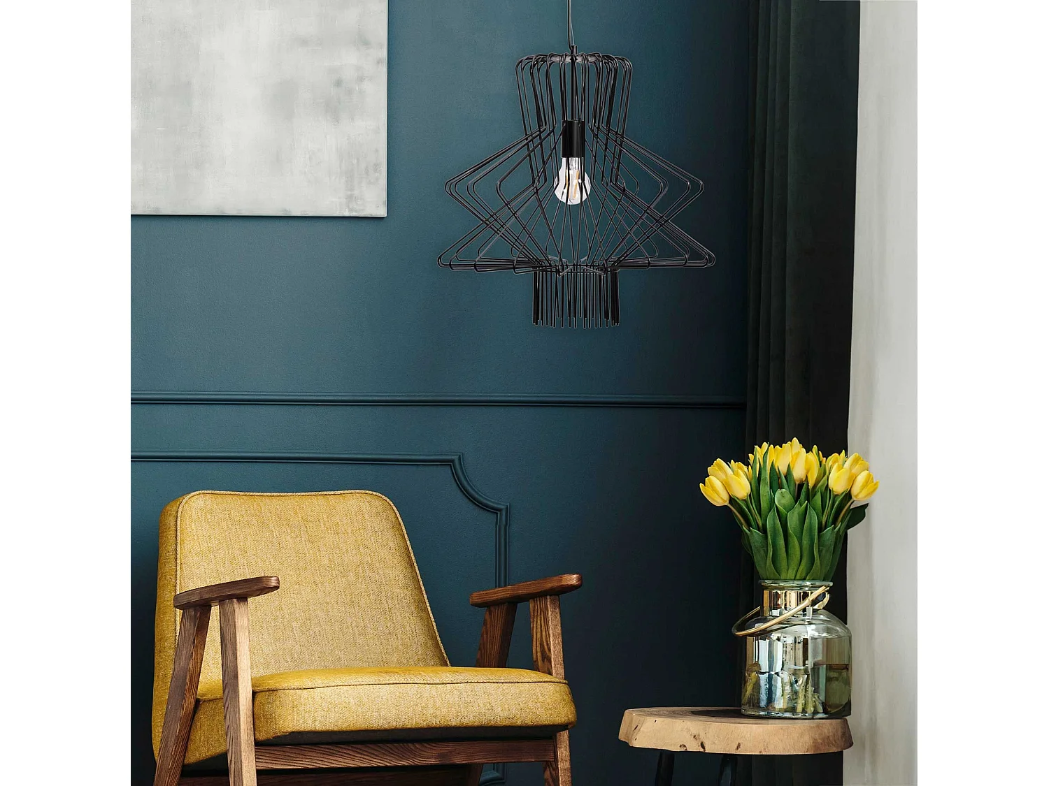 Lampe Suspendue Toolight App1458-1Cp Black