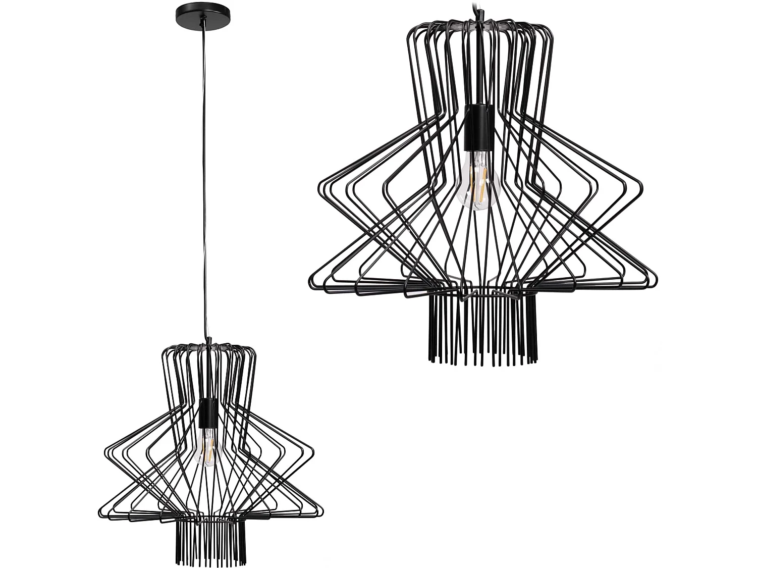 Toolight pendant ceiling lamp APP1458-1CP Black