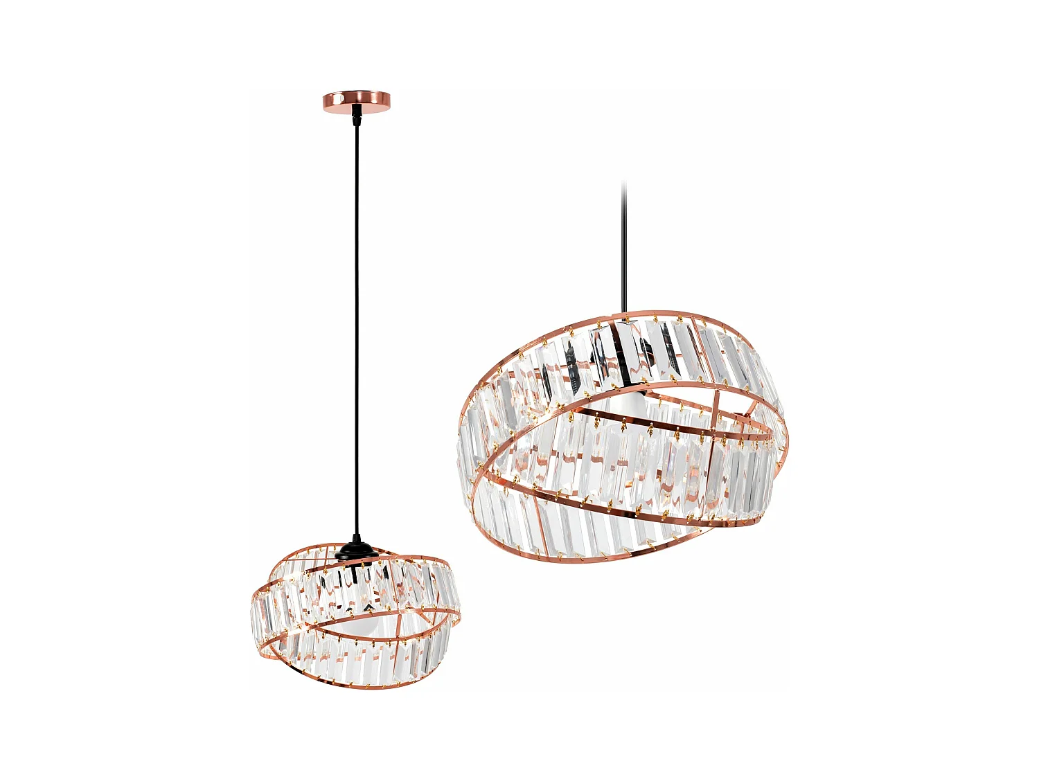 Lampe Suspendue Toolight App1105-1Cp Rose Gold