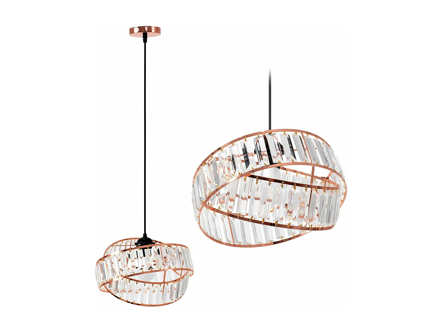 Candeeiro Suspenso Toolight App1105-1Cp Rose Gold