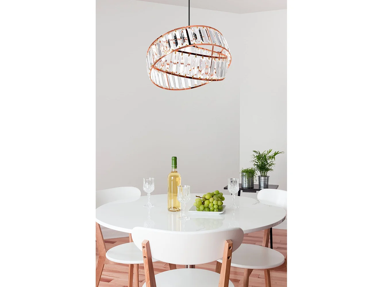 Candeeiro Suspenso Toolight App1105-1Cp Rose Gold
