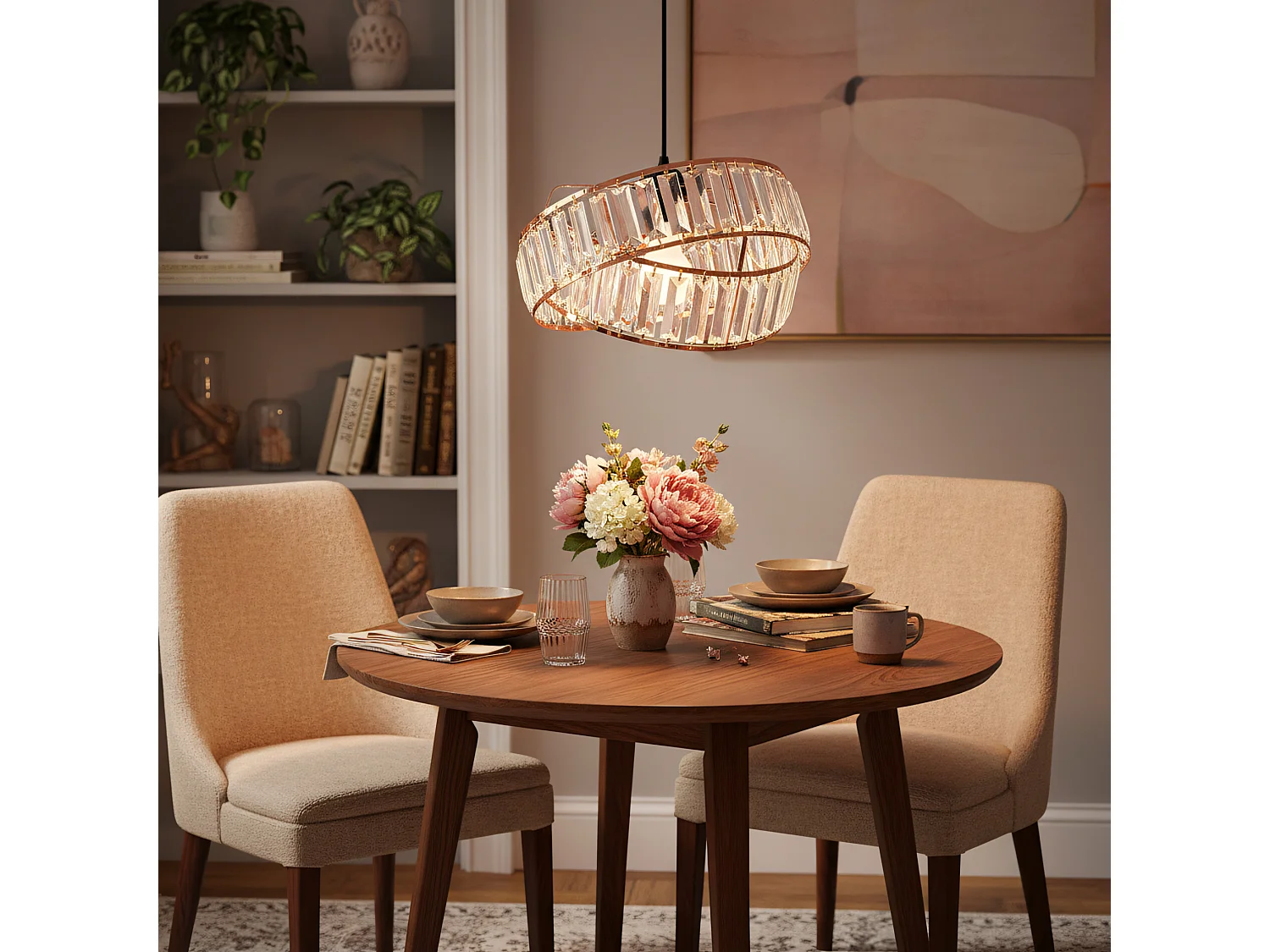 Lampe Suspendue Toolight App1105-1Cp Rose Gold