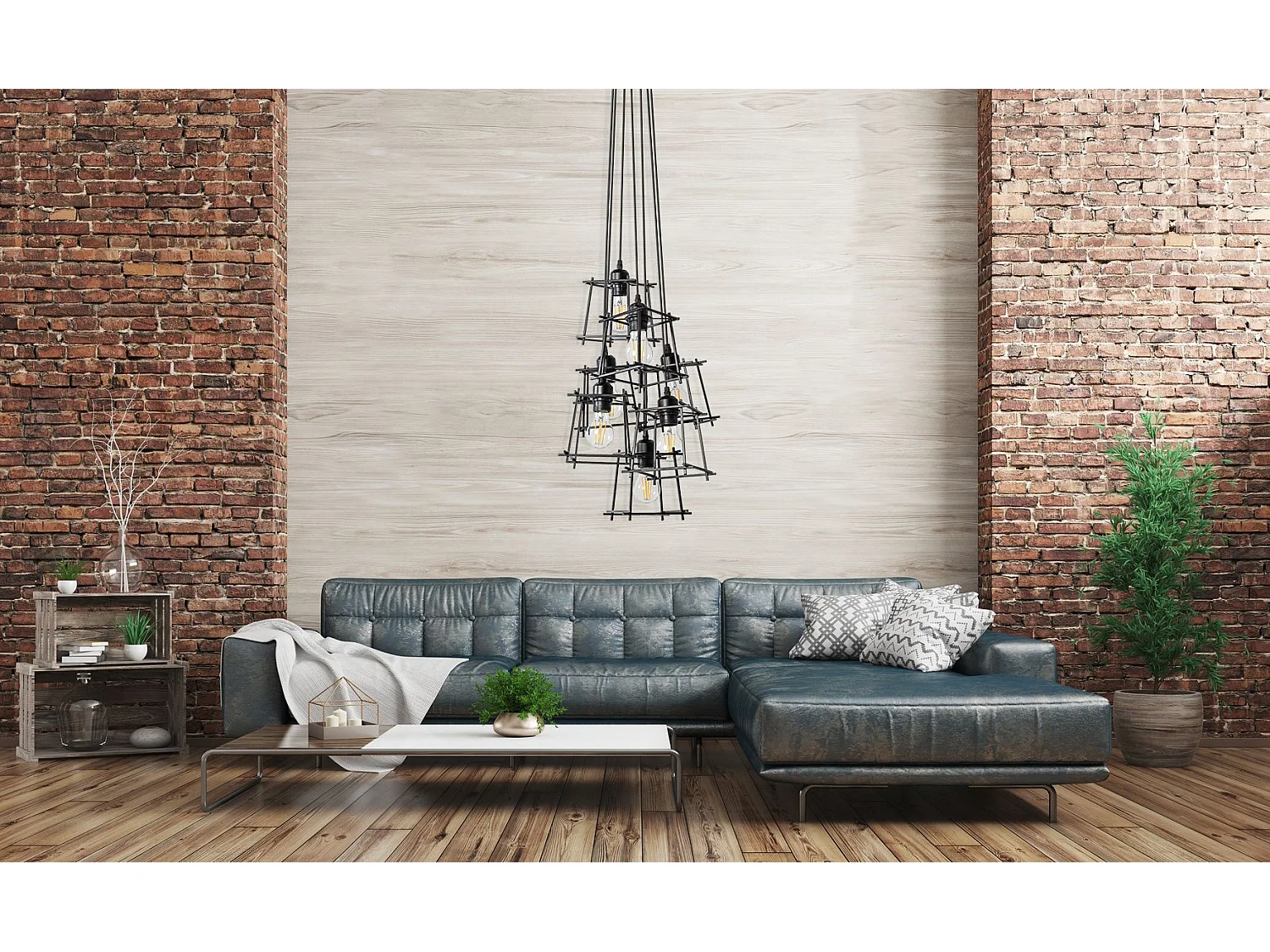 Lampe Suspendue Toolight App221-7Cp Black