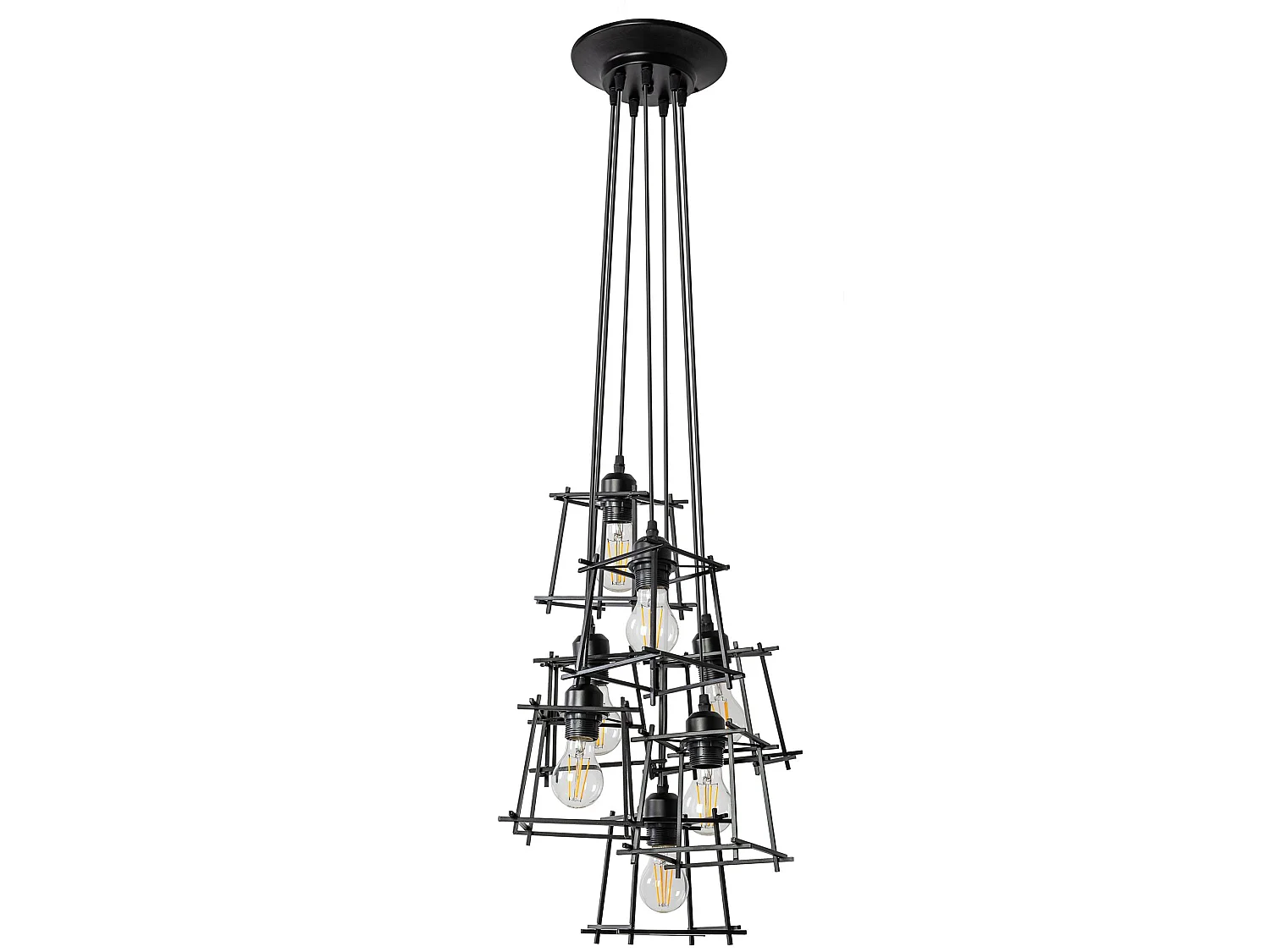 Ceiling Lamp Chandelier Toolight App221-7Cp Black