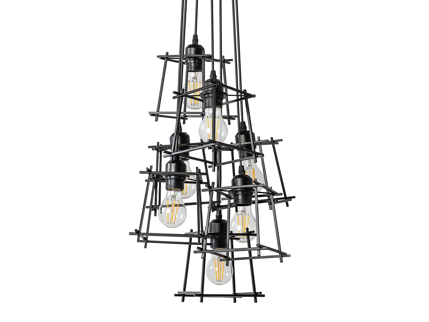 Ceiling Lamp Chandelier Toolight App221-7Cp Black