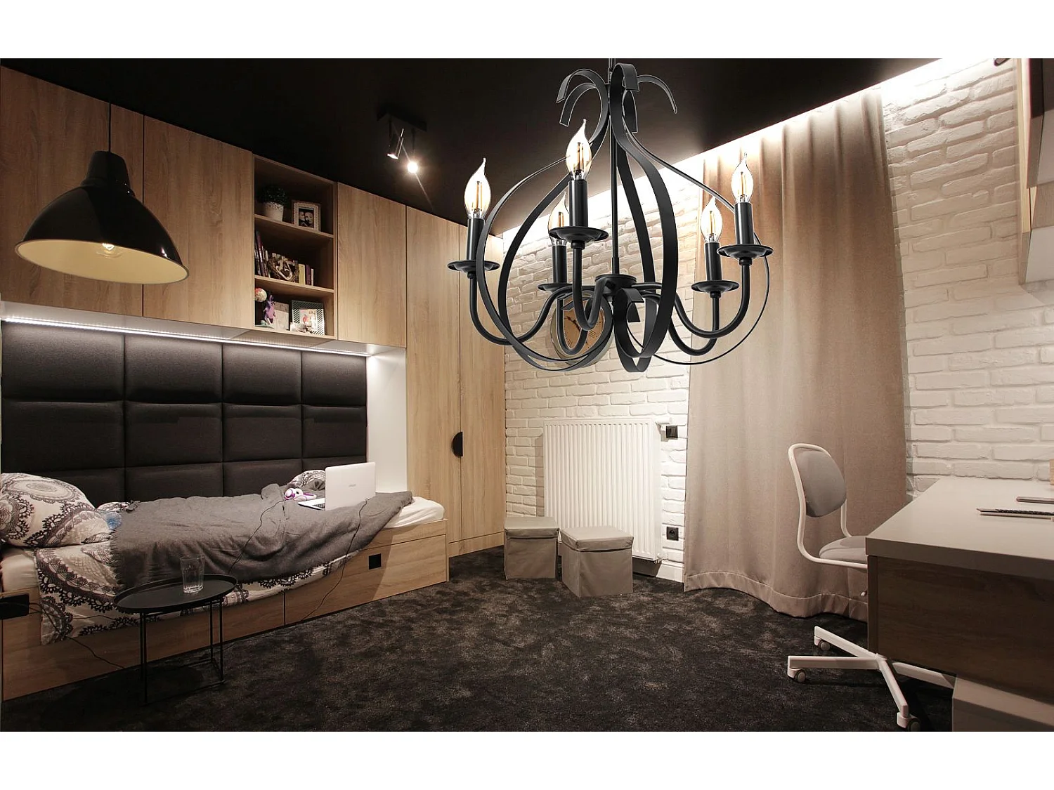 Lampada Toolight App255-5C Black