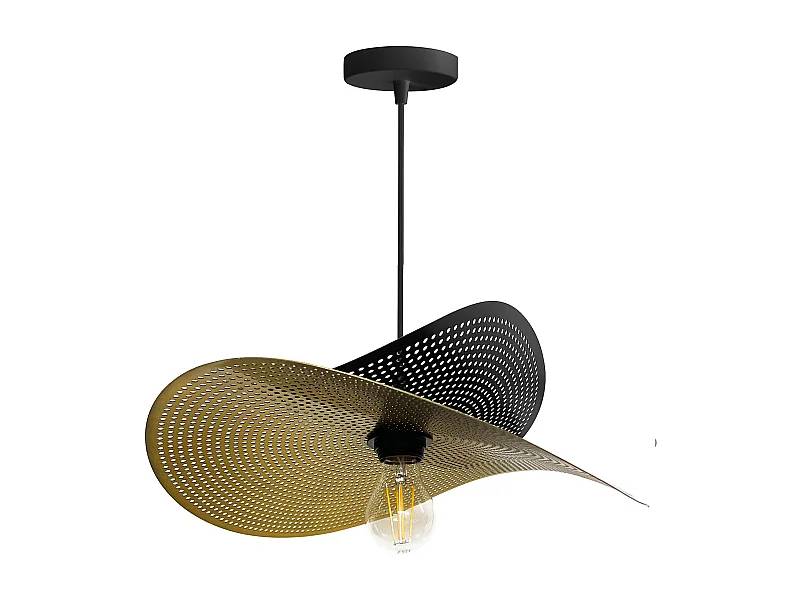 Hängelampe Toolight App1472-1Cp Black Brush Gold