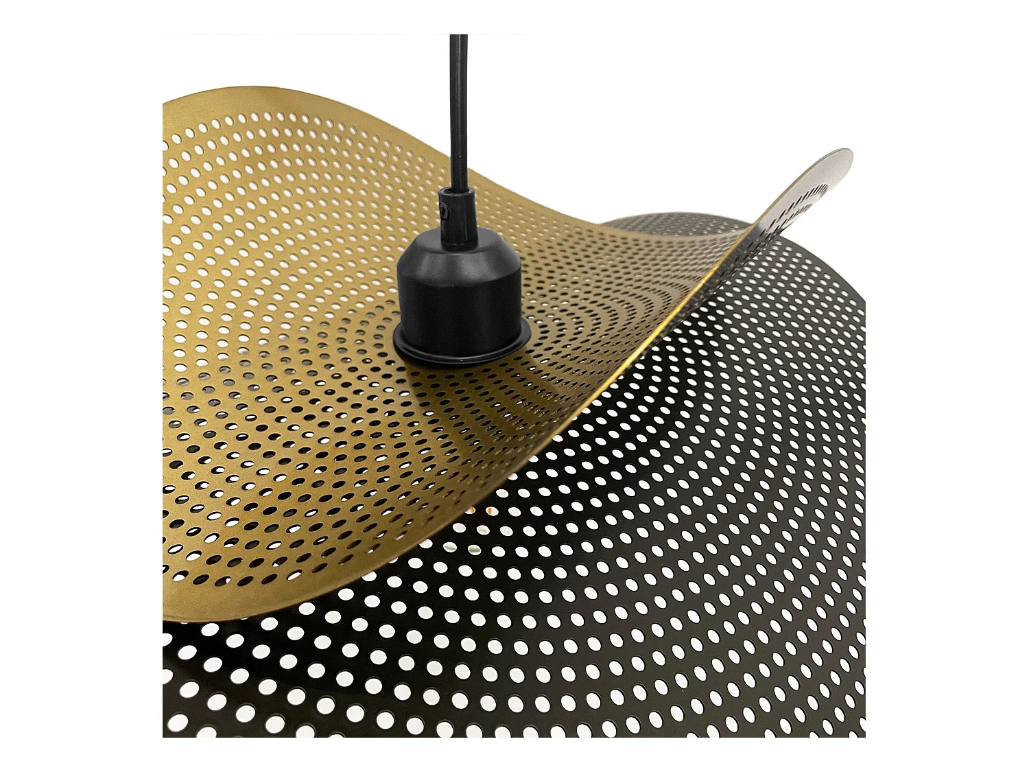 Lampe Suspendue Toolight App1472-1Cp Black Brush Gold