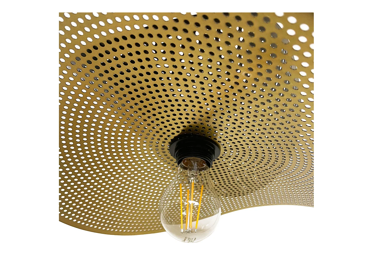 Lampe Suspendue Toolight App1472-1Cp Black Brush Gold