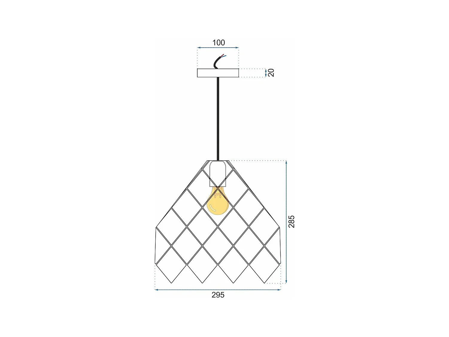 Lampe Suspendue Toolight App338-1Cp Black