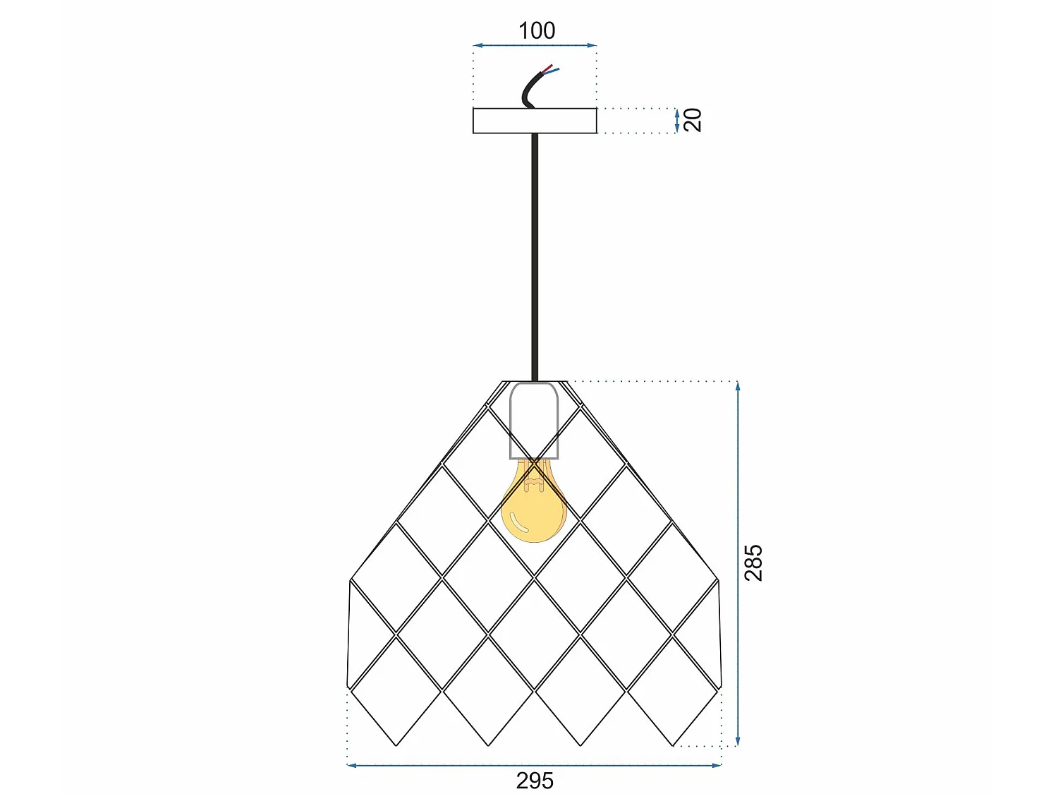 Lampe Suspendue Toolight App338-1Cp Black