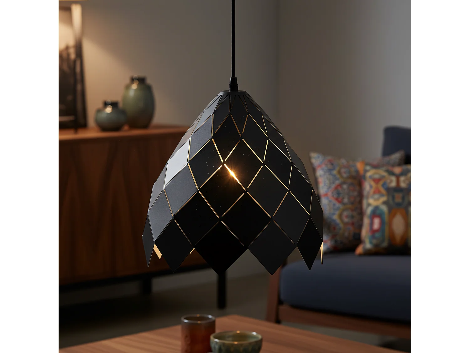 Lampe Suspendue Toolight App338-1Cp Black