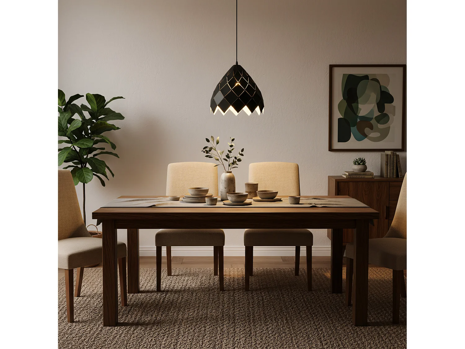 Lampe Suspendue Toolight App338-1Cp Black