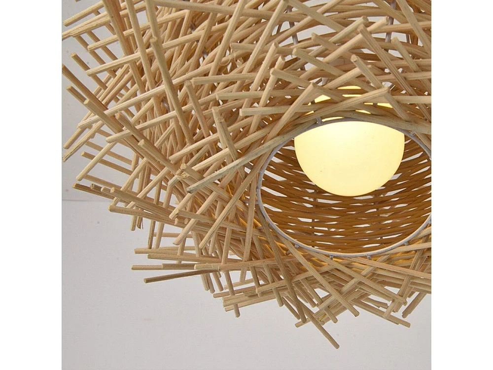 Lampe Suspendue Toolight App884-1Cp Natural Boho Brown