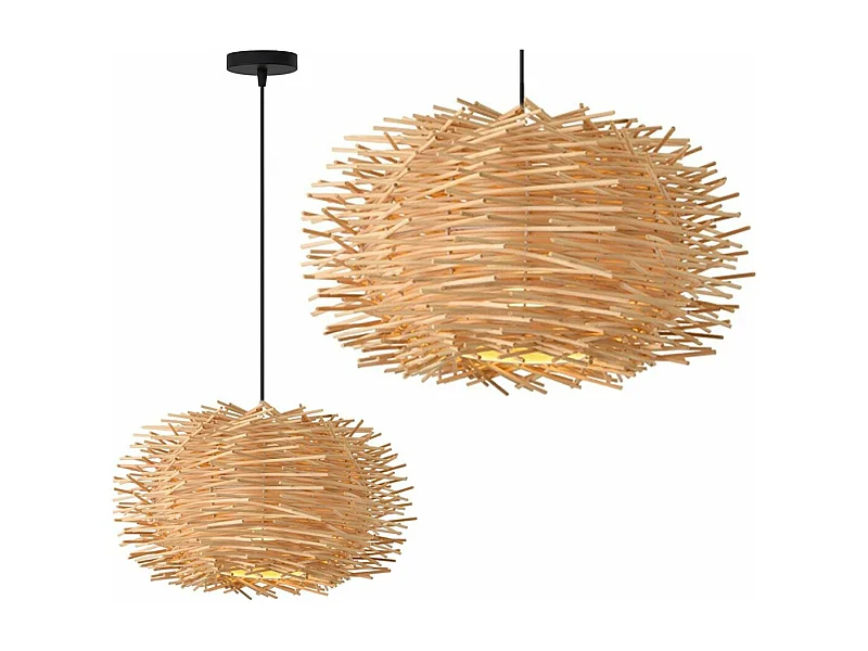 Hanglamp Toolight App884-1Cp Natural Boho Brown