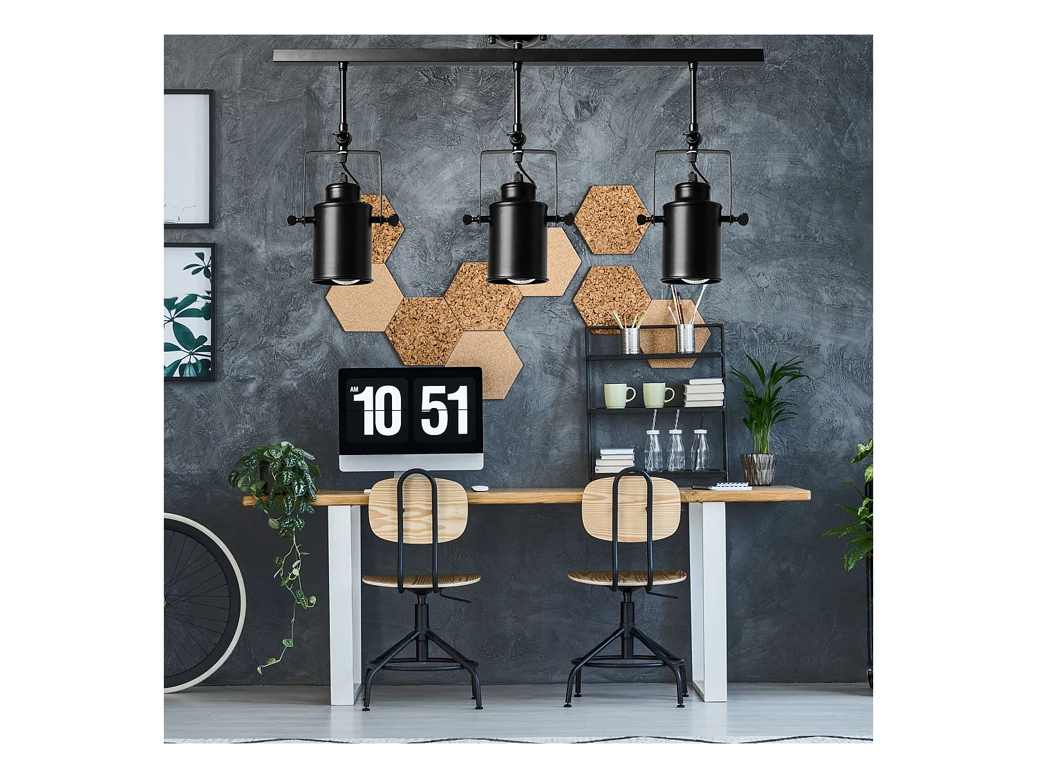 Hängelampe Toolight App487-3C Black