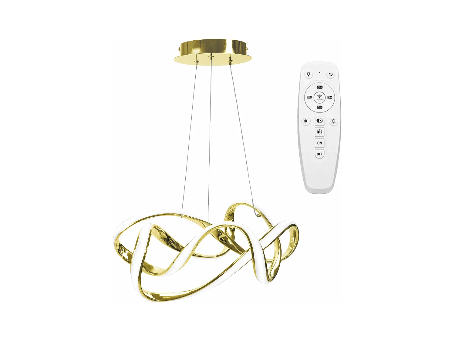 Lampe Suspendue Toolight Led App821-Cp Eve Gold